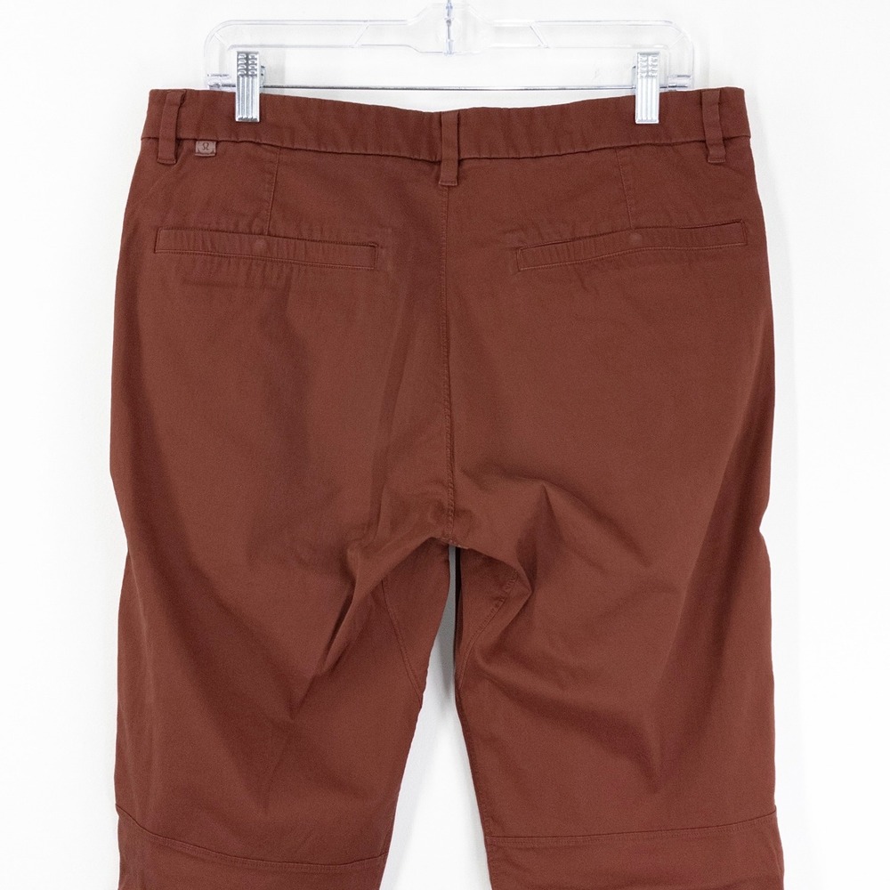 Lululemon Men's 34 Rust Brown Commission Slim Pants Tech Casual Stretch Golf - Picture 7 of 9